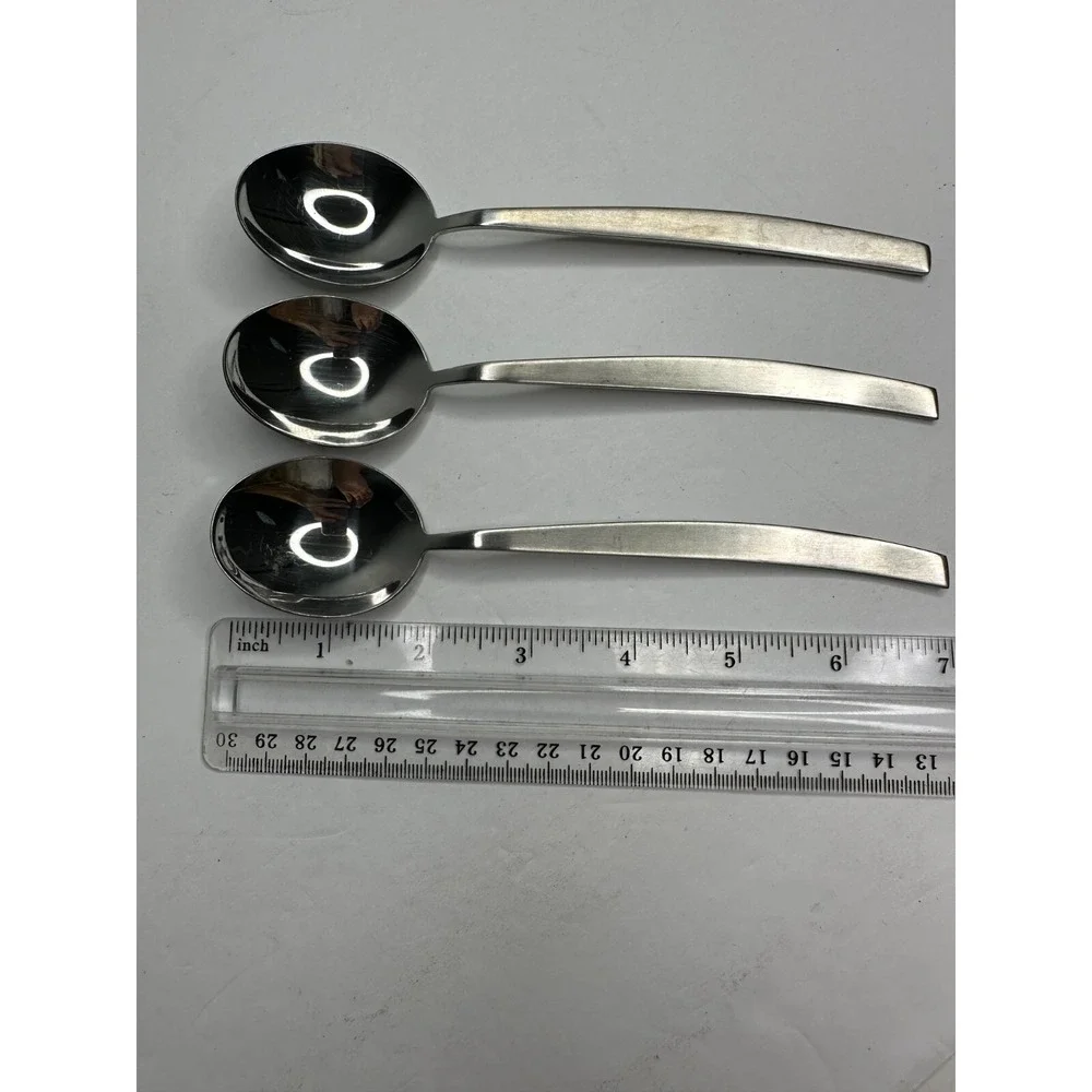 New Wave by Myco Stainless Flatware Replacement set 3 Spoons